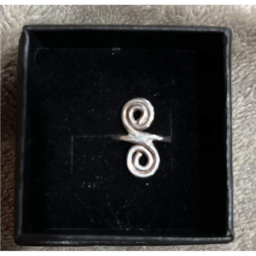 Sterling Silver 925 Adjustable Ring Or Toe Ring. … - image 1